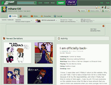 Tablet Screenshot of mihane100.deviantart.com