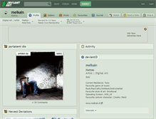Tablet Screenshot of melkain.deviantart.com