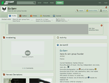 Tablet Screenshot of ex-serv.deviantart.com