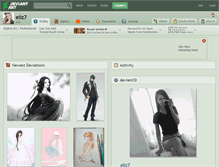 Tablet Screenshot of eliz7.deviantart.com
