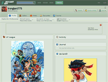 Tablet Screenshot of irongiant775.deviantart.com