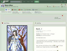 Tablet Screenshot of blue-willow.deviantart.com