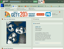 Tablet Screenshot of adele-art.deviantart.com