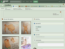 Tablet Screenshot of corybear.deviantart.com