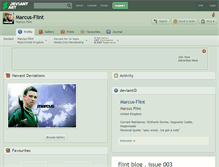 Tablet Screenshot of marcus-flint.deviantart.com