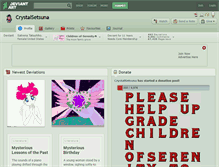 Tablet Screenshot of crystalsetsuna.deviantart.com
