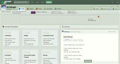 Desktop Screenshot of bellabugia.deviantart.com