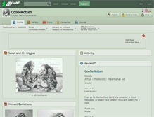Tablet Screenshot of coollekotten.deviantart.com