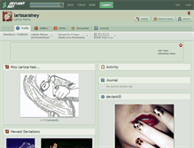 Tablet Screenshot of larissarainey.deviantart.com