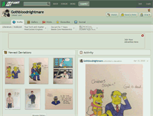 Tablet Screenshot of gothbloodnightmare.deviantart.com