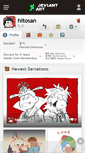 Mobile Screenshot of hitosan.deviantart.com