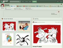 Tablet Screenshot of hitosan.deviantart.com