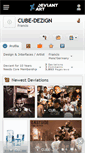 Mobile Screenshot of cube-dezign.deviantart.com