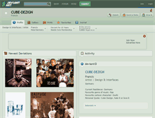 Tablet Screenshot of cube-dezign.deviantart.com