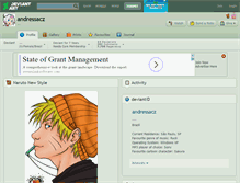 Tablet Screenshot of andressacz.deviantart.com