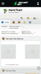 Mobile Screenshot of manicteam.deviantart.com