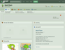 Tablet Screenshot of manicteam.deviantart.com