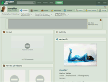 Tablet Screenshot of mweiler.deviantart.com