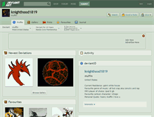Tablet Screenshot of knighthood1819.deviantart.com