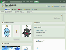 Tablet Screenshot of chao-adopt-club.deviantart.com