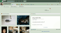 Desktop Screenshot of comehonorface.deviantart.com