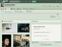 Tablet Screenshot of comehonorface.deviantart.com