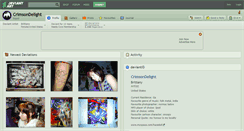 Desktop Screenshot of crimsondelight.deviantart.com