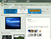 Tablet Screenshot of annun.deviantart.com