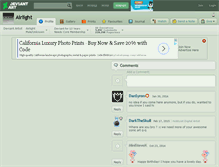 Tablet Screenshot of airlight.deviantart.com