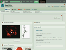 Tablet Screenshot of naru-kitty.deviantart.com