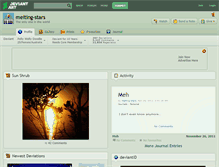 Tablet Screenshot of melting-stars.deviantart.com