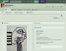 Tablet Screenshot of mini-meows.deviantart.com