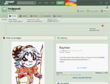 Tablet Screenshot of hedgepook.deviantart.com