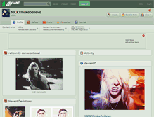Tablet Screenshot of nickymakebelieve.deviantart.com