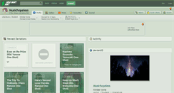 Desktop Screenshot of musichopeless.deviantart.com