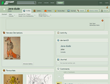 Tablet Screenshot of java-dude.deviantart.com