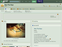 Tablet Screenshot of miss-the-days.deviantart.com