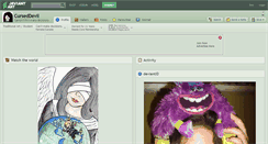 Desktop Screenshot of curseddevil.deviantart.com