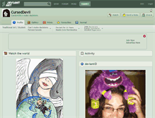 Tablet Screenshot of curseddevil.deviantart.com