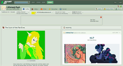 Desktop Screenshot of littleladytoph.deviantart.com