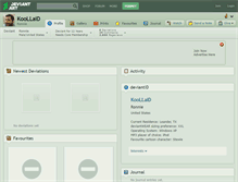 Tablet Screenshot of koollaid.deviantart.com
