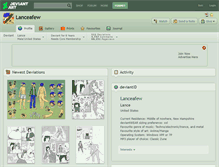 Tablet Screenshot of lanceafew.deviantart.com