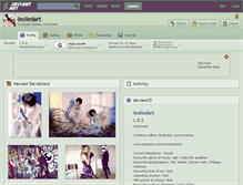 Tablet Screenshot of lesliedart.deviantart.com