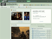 Tablet Screenshot of callofduty-barraks.deviantart.com