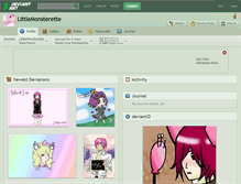 Tablet Screenshot of littlemonsterette.deviantart.com