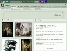 Tablet Screenshot of lynx-e.deviantart.com