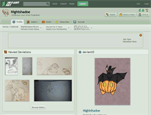 Tablet Screenshot of nightshadoe.deviantart.com