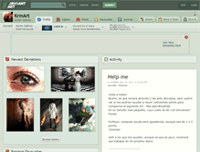 Tablet Screenshot of krmart.deviantart.com