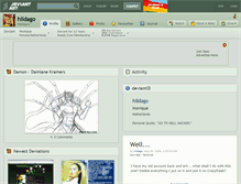 Tablet Screenshot of hildago.deviantart.com