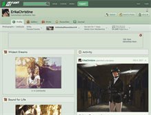 Tablet Screenshot of erikachristine.deviantart.com